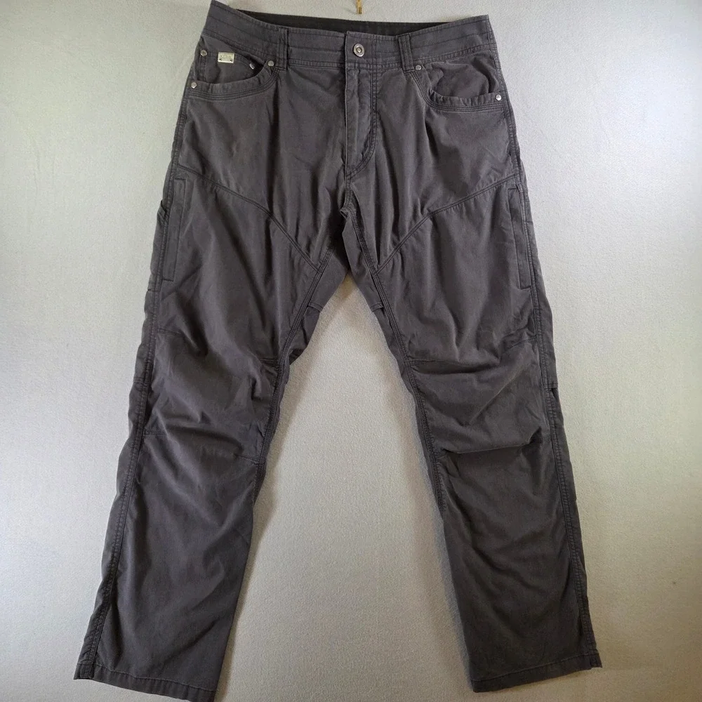Kuhl Konfidant Air Klassic Fit 34x32 Gray Vented Hiking Work Pants Breathable